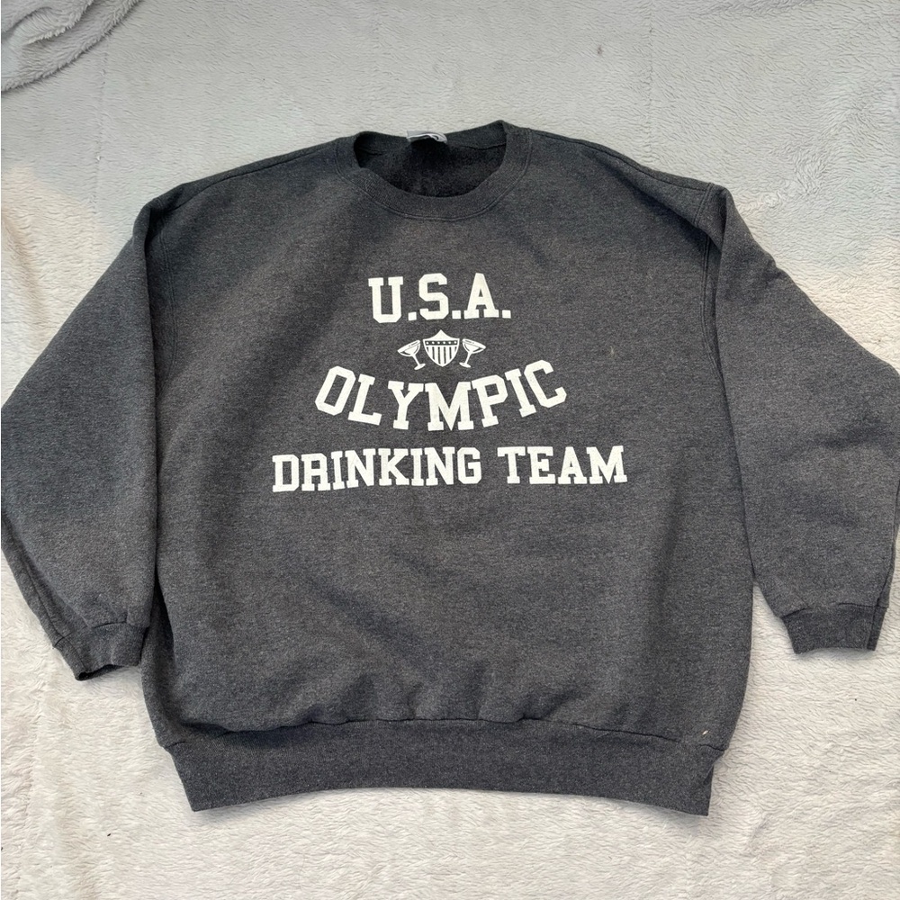 Gray USA Olympic Drinking Team Sweatshirt